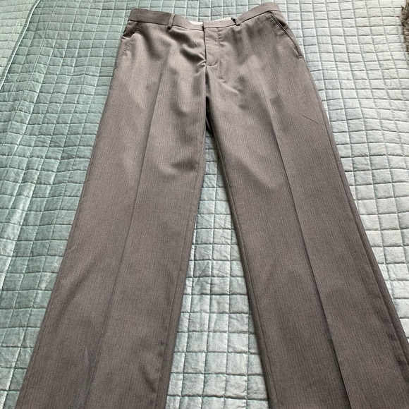 Banana Republic Factory gray pinstripe slacks. - Picture 1 of 6